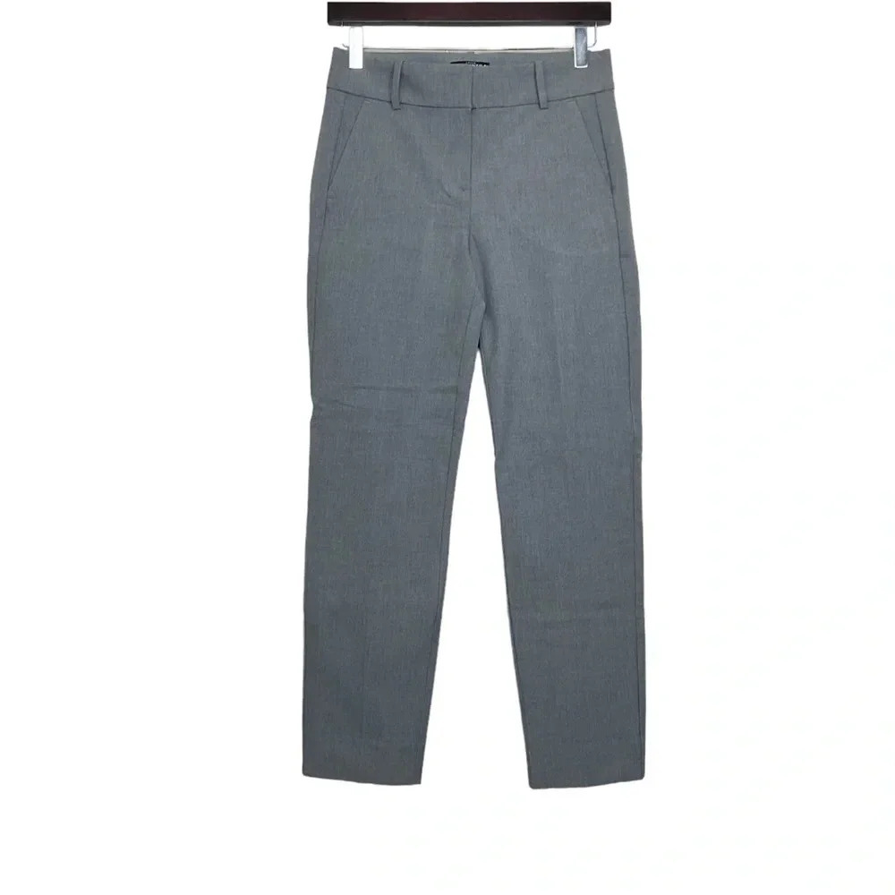 J. Crew Gray Slim Cropped Ruby Pants Size 2 - Picture 7 of 7